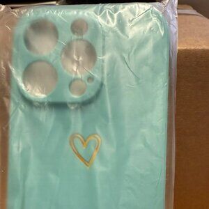 Iphone 16 Pro case, Light blue/green